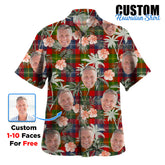 Clan Forrester Tartan Custom Face Hawaiian Shirt – Unisex Gift for Family Members, Summer Party RL16 Forrester Tartan Tartan Hawaii Shirt