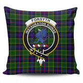 Clan Forsyth Modern Tartan Crest Pillow Cover XV83 Clan Forsyth Tartan Today