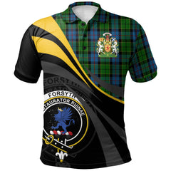 Clan Forsyth 02 Tartan Polo Shirt - Royal Coat Of Arms Style PP51 Forsyth 02 Tartan Tartan Polo