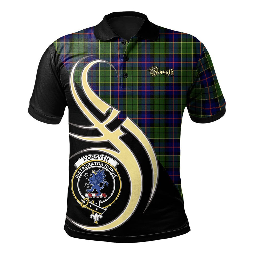 Clan Forsyth Modern Tartan Polo Shirt - Believe In Me Style MC41 Forsyth Modern Tartan Tartan Polo