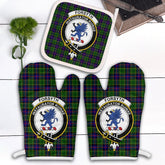 Clan Forsyth Modern Tartan Crest Oven Mitt And Pot Holder (2 Oven Mitts + 1 Pot Holder) DR38 Clan Forsyth Tartan Today