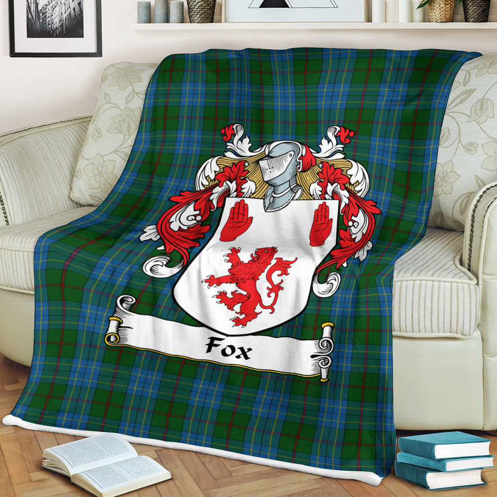 Clan Fox Hunting Family Tartan Coat Of Arms BlanketsPL85 Clan Hall Tartan Today