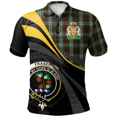 Clan Fraser Hunting Dress Tartan Polo Shirt - Royal Coat Of Arms Style