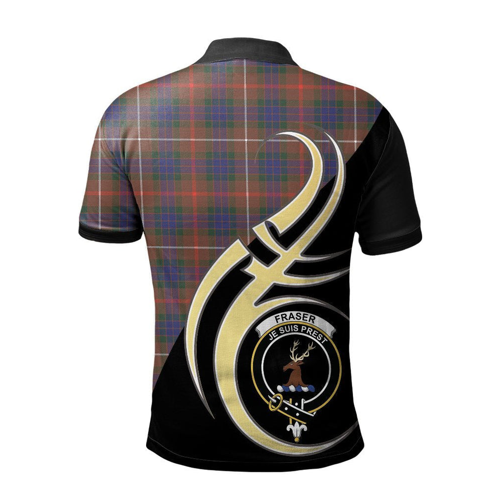 Clan Fraser Hunting Modern Tartan Polo Shirt - Believe In Me Style WI25 Fraser Hunting Modern Tartan Tartan Polo