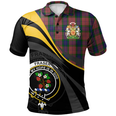 Clan Fraser of Boblainy Hugh Tartan Polo Shirt - Royal Coat Of Arms Style