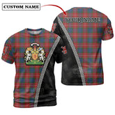Fraser Ancient Tartan Shirt with Scotland Coat of Arms & Custom Name HW25