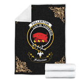 Clan Fullerton Crest Tartan Premium Blanket Black XZ48 Clan Fullarton/Fullerton Tartan Today