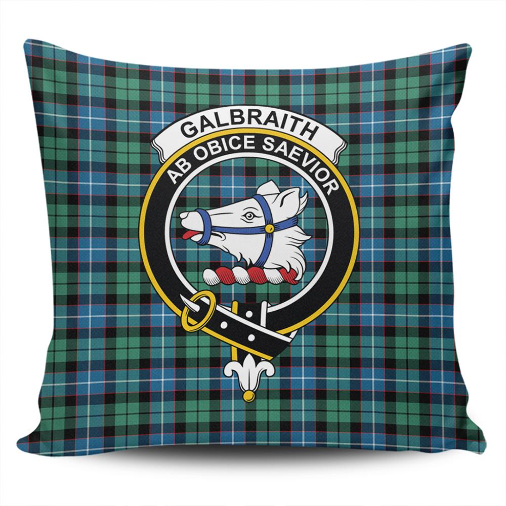 Clan Galbraith Ancient Tartan Crest Pillow Cover PU33 Clan Rait Tartan Today