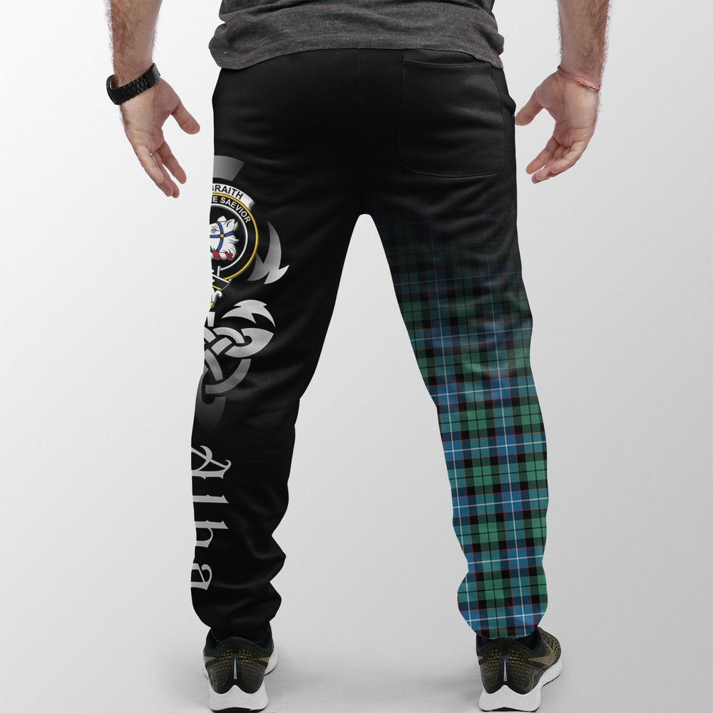 Clan Galbraith Ancient Tartan Crest Jogger Sweatpants Alba Celtic Style GI99 Clan Rait Tartan Today