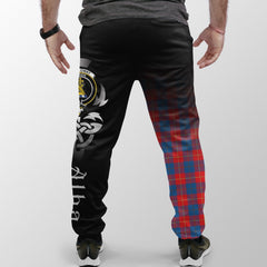 Clan Galloway Red Tartan Crest Jogger Sweatpants Alba Celtic Style PH54 Clan Galloway Tartan Today