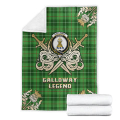 Clan Galloway Tartan Gold Courage Symbol Blanket UA55 Clan Galloway Tartan Today