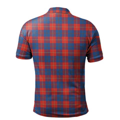 Clan Galloway Red Tartan Polo Shirt PM17 Galloway Red Tartan Tartan Polo