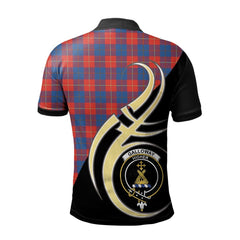 Clan Galloway Red Tartan Polo Shirt - Believe In Me Style VH57 Galloway Red Tartan Tartan Polo