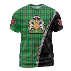 Personalized Clan Galloway District Tartan Shirt with Scotland Coat of Arms & Custom Name JW72