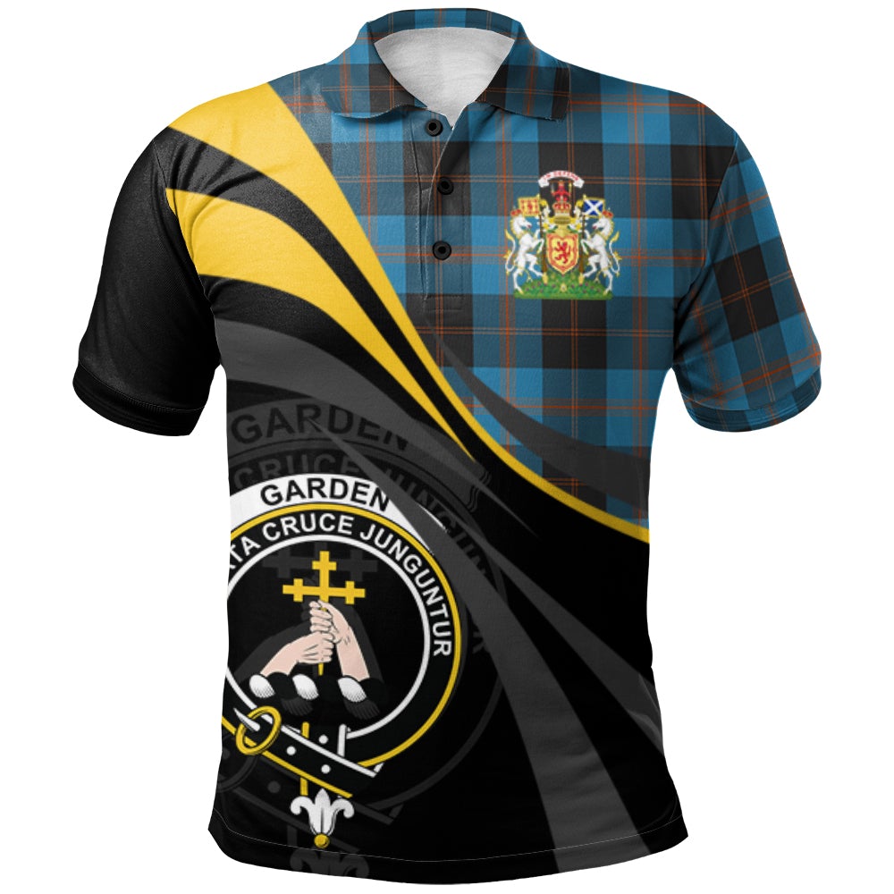 Clan Garden Tartan Polo Shirt - Royal Coat Of Arms Style CP63 Garden Tartan Tartan Polo