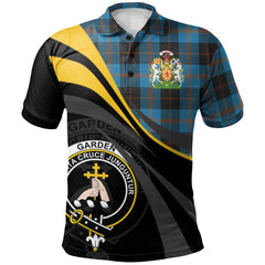 Clan Garden Tartan Polo Shirt - Royal Coat Of Arms Style CP63 Garden Tartan Tartan Polo