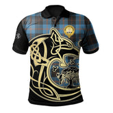 Clan Garden Tartan Polo Shirt Viking Wolf LX31 Garden Tartan Tartan Polo