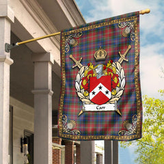 Clan Carr Tartan Crest Garden Flag - Celtic Thistle AH81 Clan Hall Tartan Today