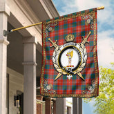 Clan Chisholm Ancient Tartan Crest Garden Flag  - Celtic Thistle  XA80 Clan Chisholm Tartan Today