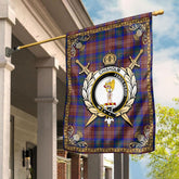 Clan Chisholm Hunting Modern Tartan Crest Garden Flag  - Celtic Thistle  MO83 Clan Chisholm Tartan Today