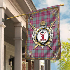 Clan Clan Crawford Ancient Tartan Crest Garden Flag - Celtic Thistle SO55 Clan Crawford Tartan Today