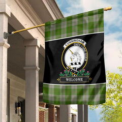 Clan Cunningham Dress Green Dancers Tartan Crest Garden Flag - Welcome AB36 Clan Cunningham Tartan Today