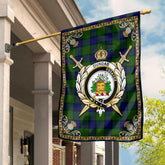 Clan Dundas Modern Tartan Crest Garden Flag - Celtic Thistle VB62 Clan Dundas Tartan Today