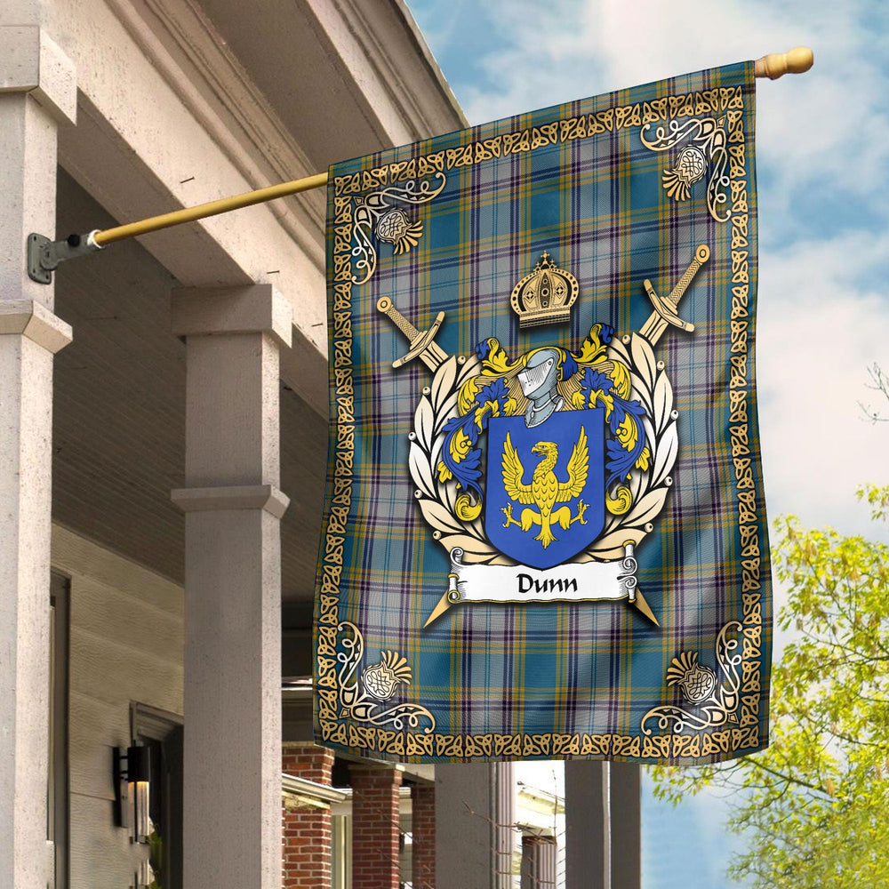 Clan Dunn Tartan Crest Garden Flag - Celtic Thistle TD11 Clan Garden Tartan Today