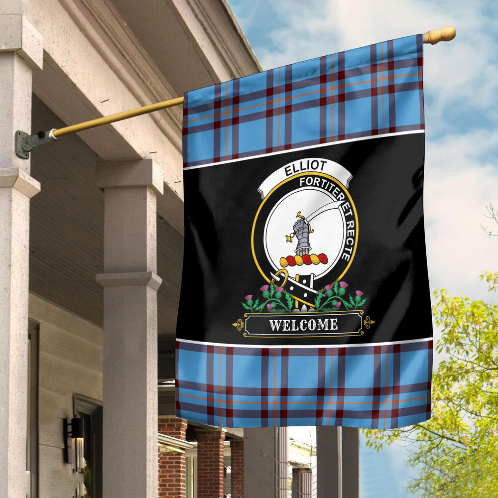 Clan Elliot Ancient Tartan Crest Garden Flag - Welcome YN80 Clan Elliot Tartan Today