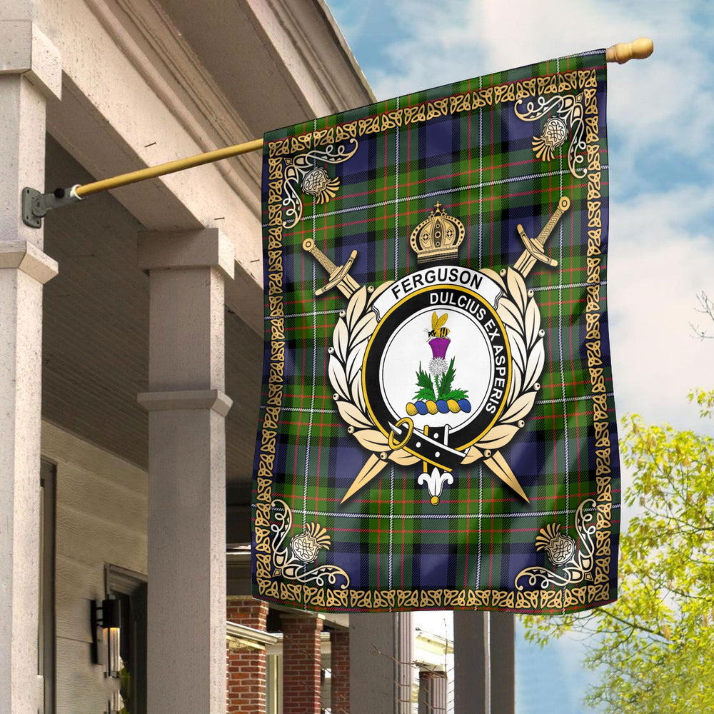 Clan Ferguson Tartan Crest Garden Flag - Celtic Thistle TP37 Clan Garden Tartan Today