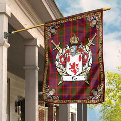 Clan Fox Red Tartan Crest Garden Flag - Celtic Thistle IW89 Clan Garden Tartan Today