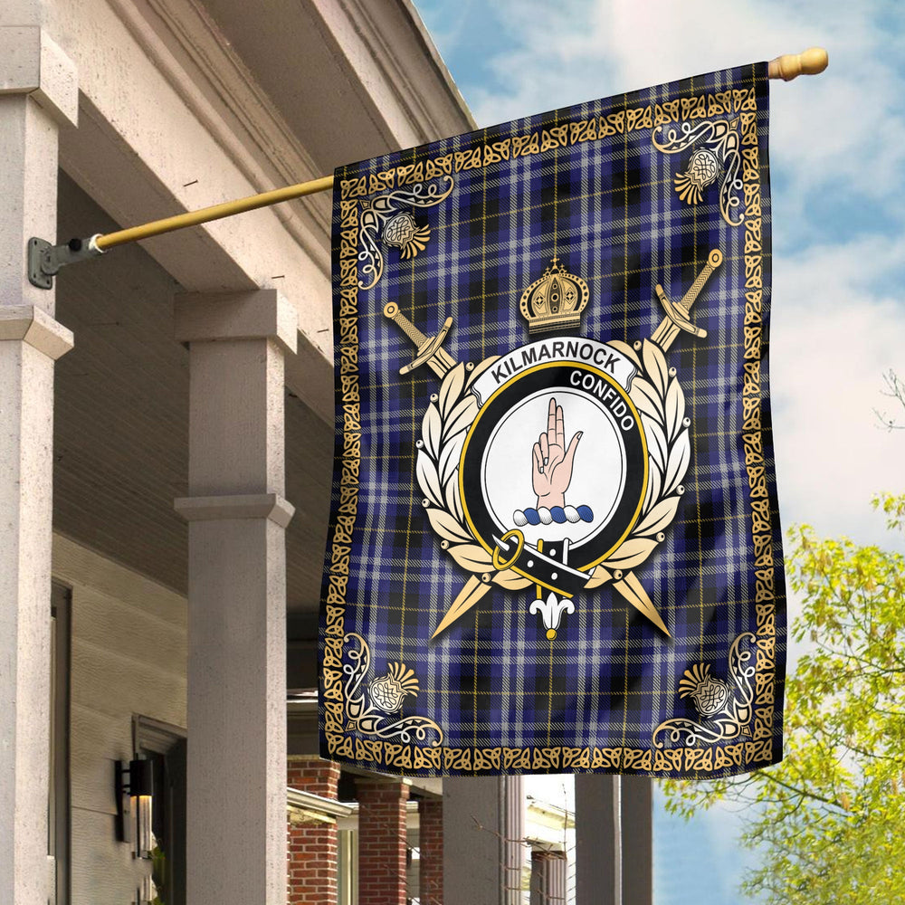 Clan Kilmarnock Tartan Crest Garden Flag - Celtic Thistle RX52 Clan Mar Tartan Today
