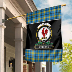 Clan Laing Tartan Crest Garden Flag - Welcome VI80 Clan Laing Tartan Today