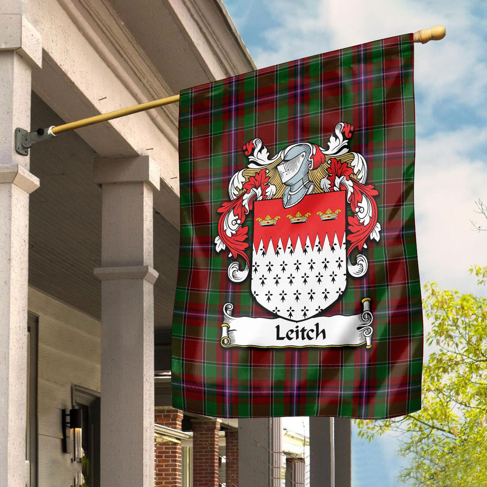 Clan Leitch Tartan Crest Garden Flag IF97 Clan Garden Tartan Today