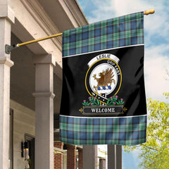 Clan Leslie Hunting Ancient Tartan Crest Garden Flag - Welcome UH11 Clan Leslie Tartan Today