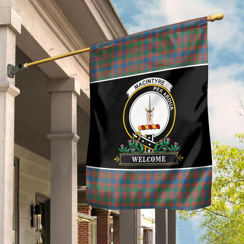 Clan MacIntyre Ancient Tartan Crest Garden Flag - Welcome IZ17 Clan MacIntyre Tartan Today