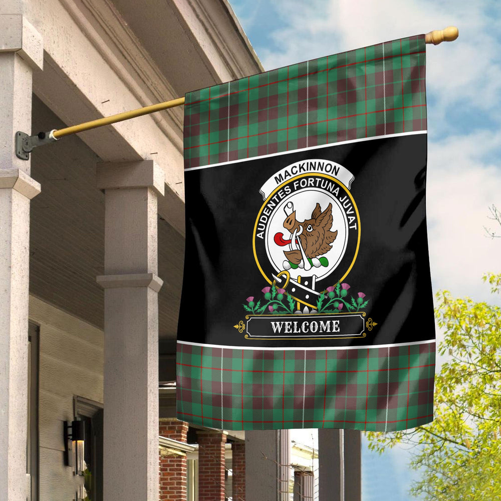 Clan MacKinnon Hunting Ancient Tartan Crest Garden Flag - Welcome LC49 Clan MacKinnon Tartan Today