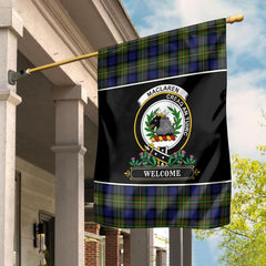 Clan MacLaren Modern Tartan Crest Garden Flag - Welcome GA75 Clan Garden Tartan Today