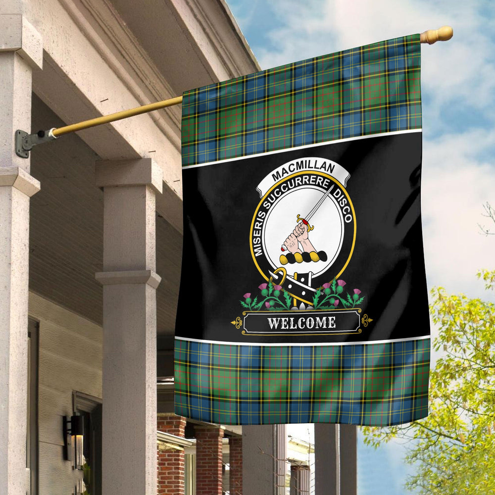 Clan MacMillan Hunting Ancient Tartan Crest Garden Flag - Welcome MY93 Clan MacMillan Tartan Today
