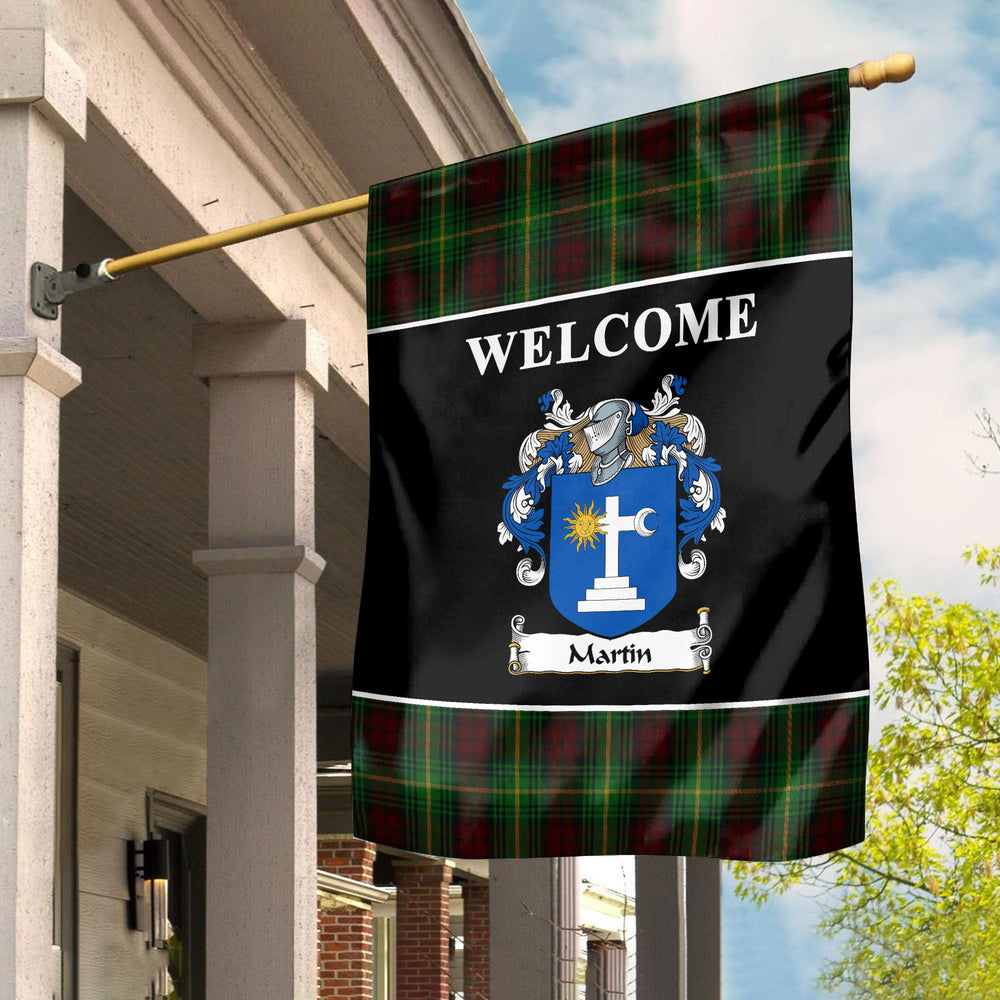 Clan Martin Tartan Crest Black Garden Flag EW86 Clan Mar Tartan Today