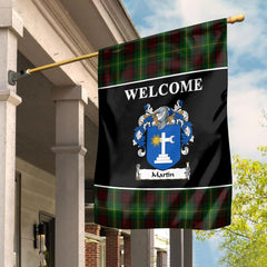 Clan Martin Tartan Crest Black Garden Flag EW86 Clan Mar Tartan Today