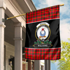 Clan McColl Tartan Crest Garden Flag - Welcome HR51 Clan Garden Tartan Today