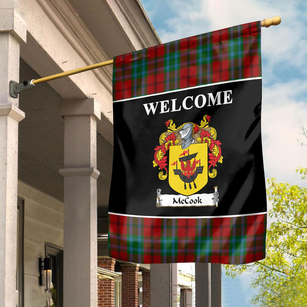 Clan McCook Tartan Coat Of Arms Black Garden Flag YB69 Clan Garden Tartan Today