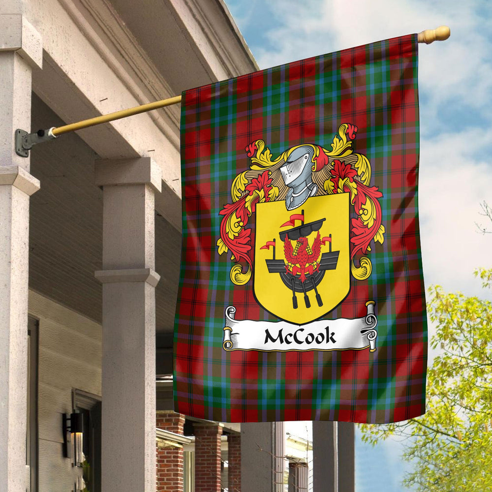 Clan McCook Tartan Coat Of Arms Garden Flag CA39 Clan Garden Tartan Today
