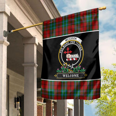 Clan McCook Tartan Crest Garden Flag - Welcome MS21 Clan Garden Tartan Today