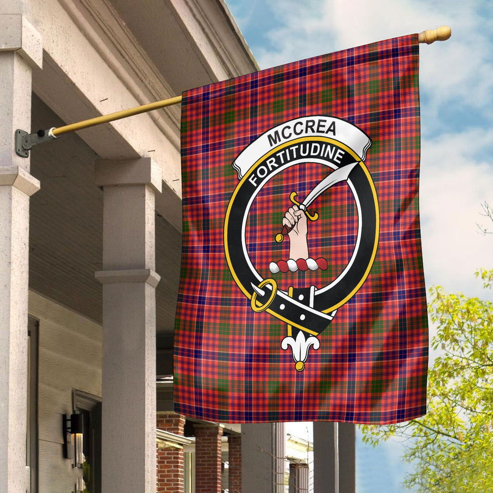 Clan McCrea Tartan Crest Garden Flag WO91 Clan Garden Tartan Today