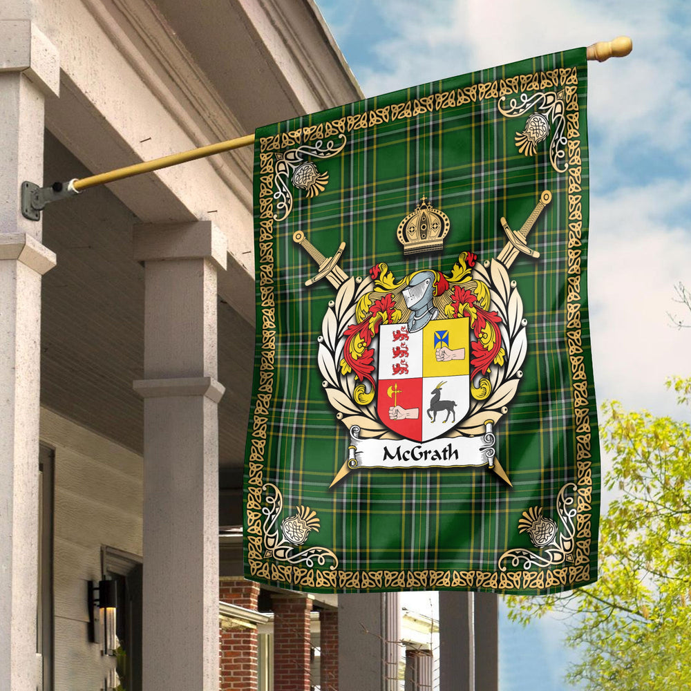 Clan McGrath Tartan Crest Garden Flag - Celtic Thistle LK48 Clan Garden Tartan Today
