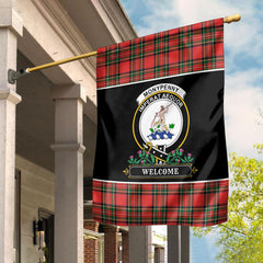 Clan Monypenny Tartan Crest Garden Flag - Welcome DY28 Clan Monypenny Tartan Today