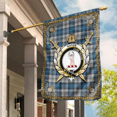 Clan Napier Modern Tartan Crest Garden Flag - Celtic Thistle NB95 Clan Napier Tartan Today
