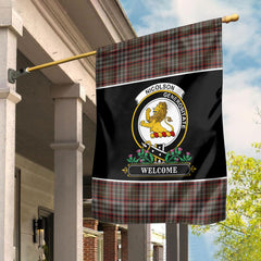 Clan Nicolson Hunting Weathered Tartan Crest Garden Flag - Welcome PS68 Clan Nicolson Tartan Today